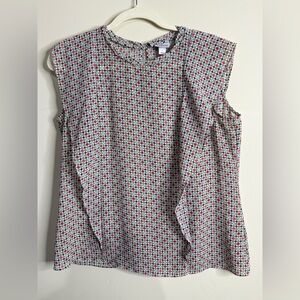 Worthington sleeveless blouse with a geometric print